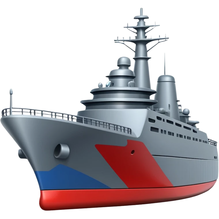 Very realistic American modern warship  emoji