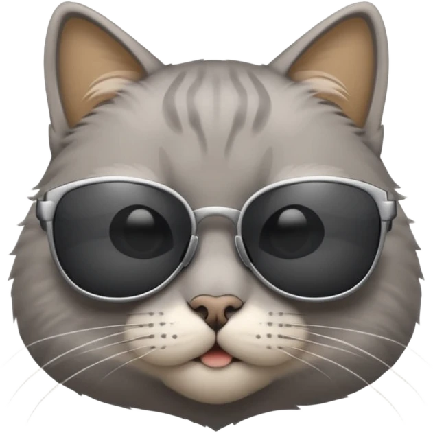 Cat wearing sunglasses emoji