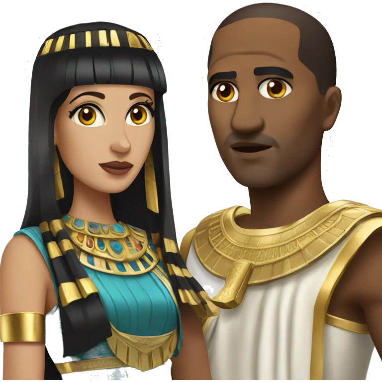Ceaser and cleopatra emoji