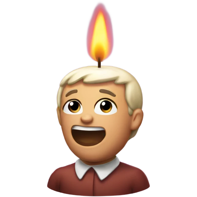 blow birthday candle emoji