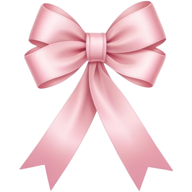pastel pink ribbon emoji