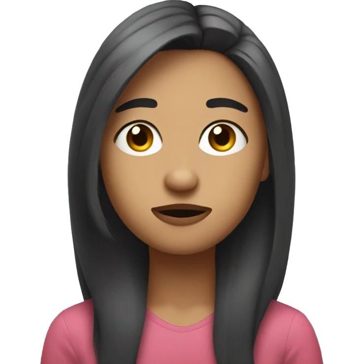 Side eyeing someone doing a TikTok emoji