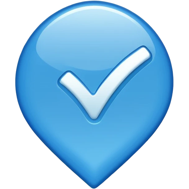 Blue verified tick emoji