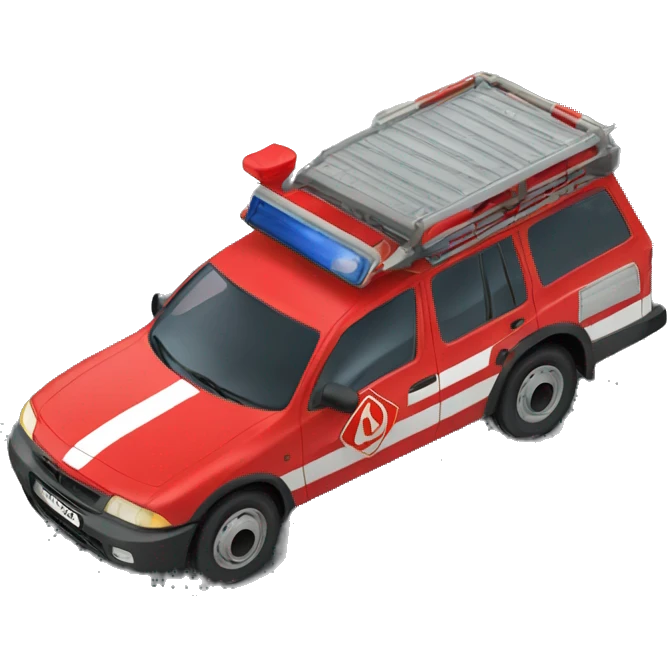 VSAV Vehicule pompier francais emoji