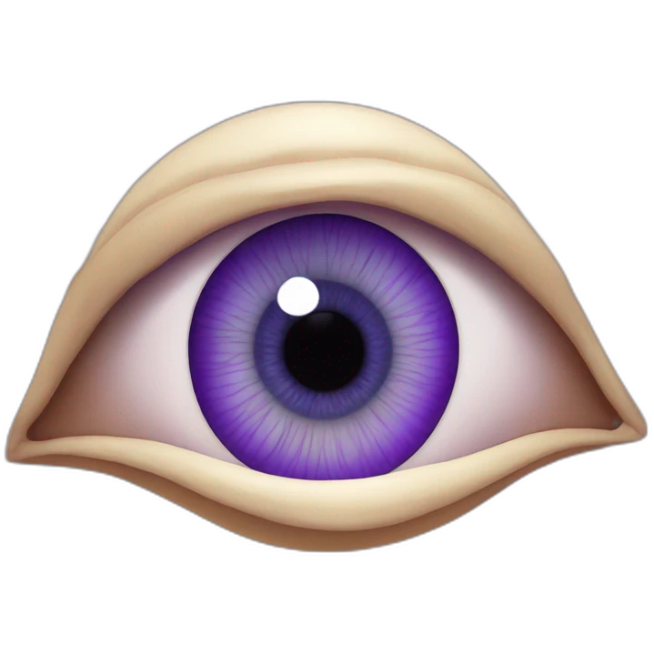majestic godly violet iris eyeball serious symmetrical emoji