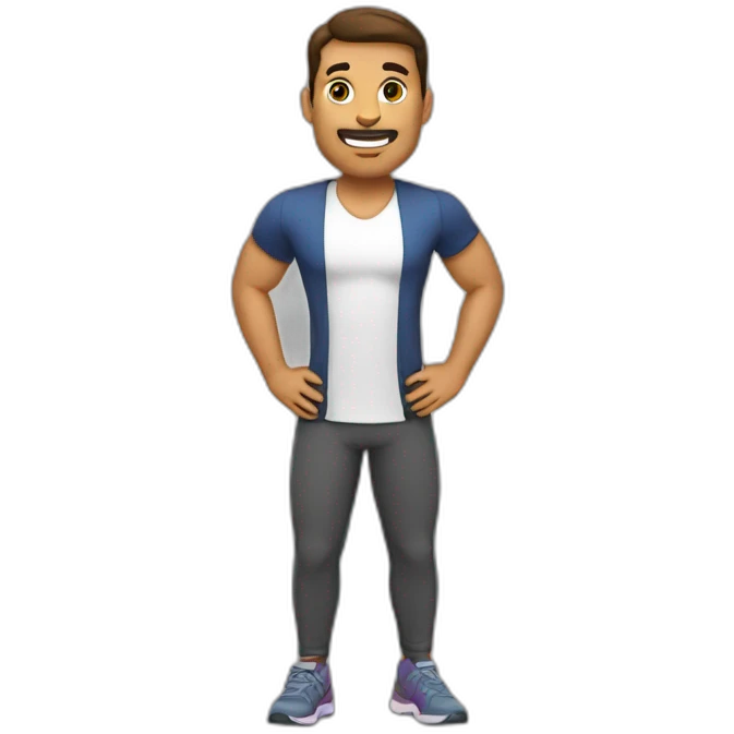 hombre en cardio emoji