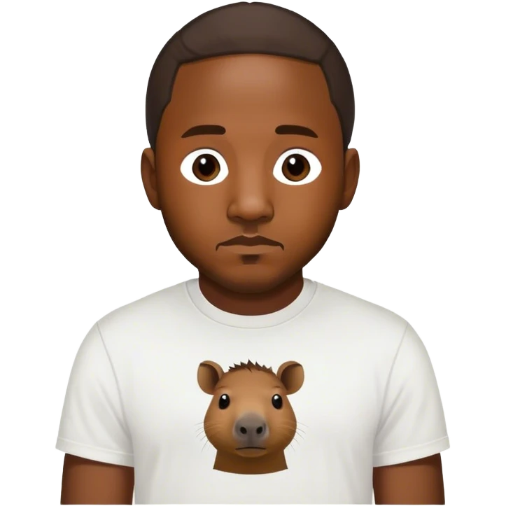 kendrick lamar with capybara emoji