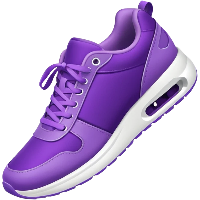 purple sneakers running emoji
