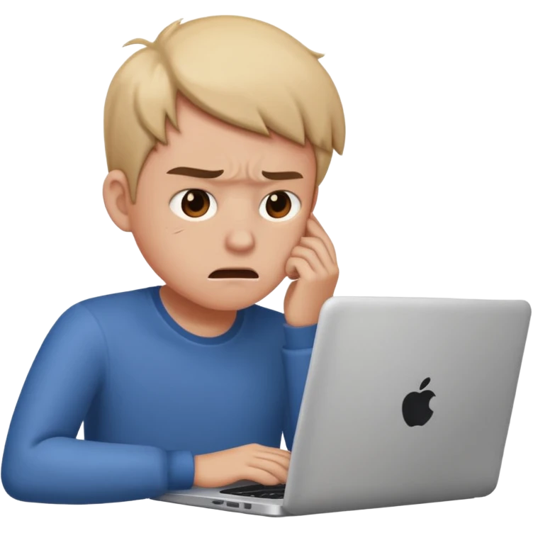 laptop working struggeling emoji