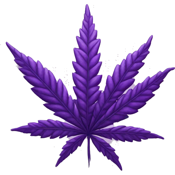 purple marijuana leaf emoji