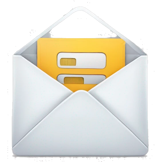 Opened mail with a debit card inside emoji