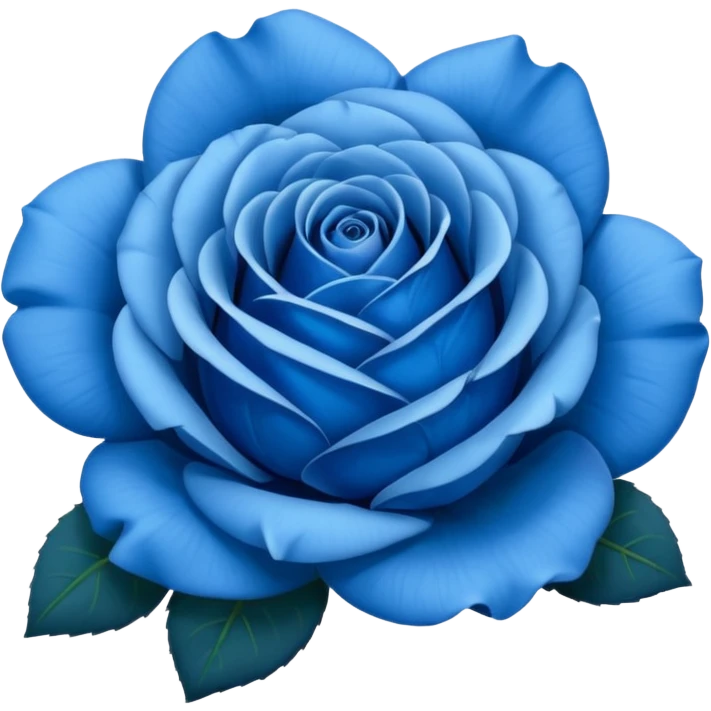 Rose bleu emoji