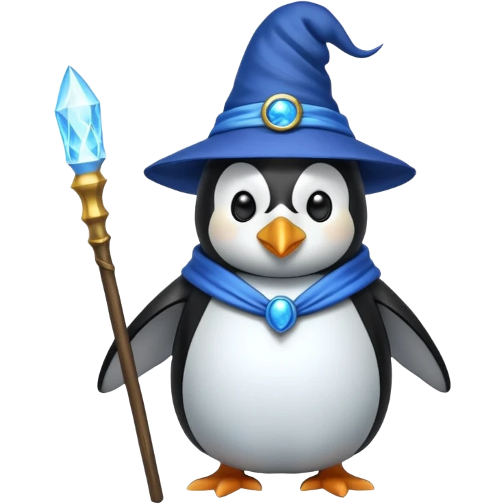 Penguin Wizard emoji