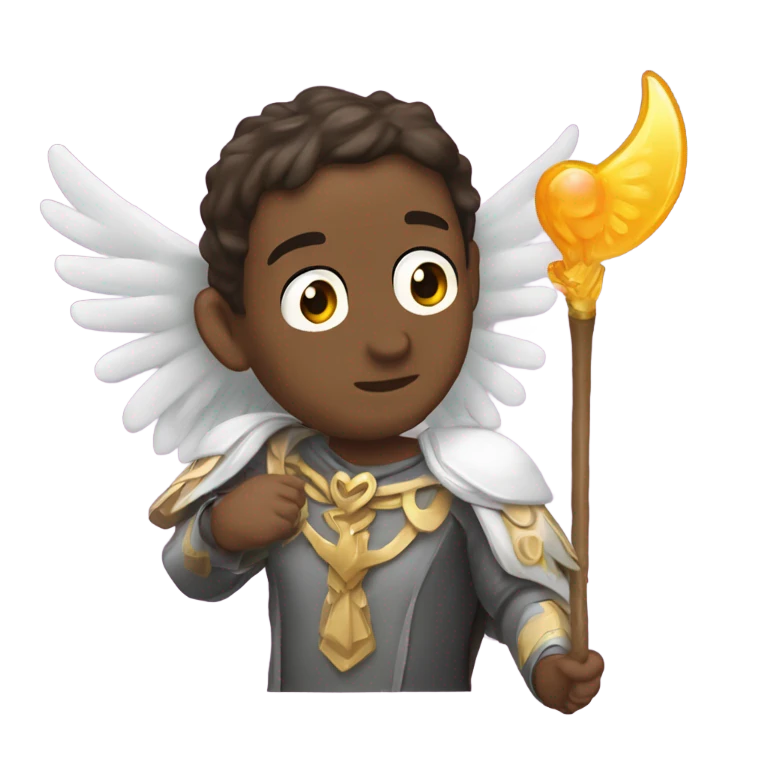 Una popó con alas y una varita mágica  emoji