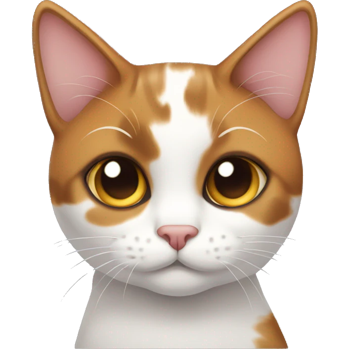 Calico cat with heart eyes  emoji