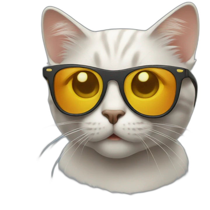 Cat with sunglasses emoji