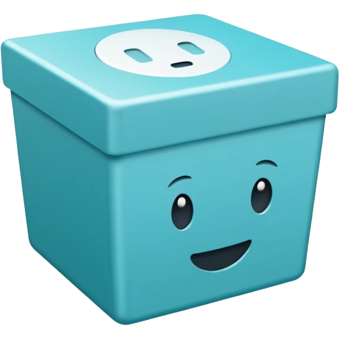 Cyan Box with the text “Then” emoji