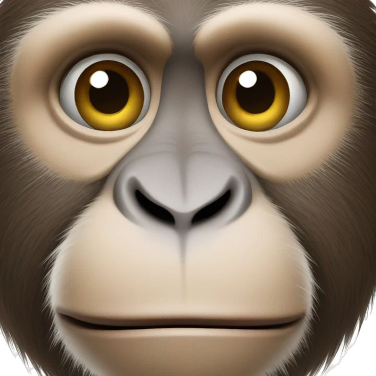 monkey with a peace sign emoji