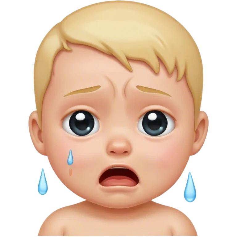Baby crying emoji