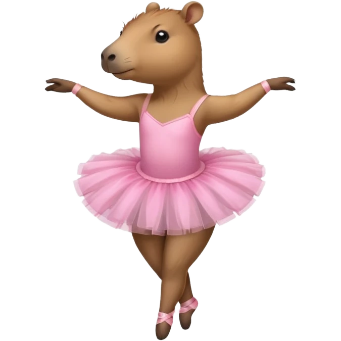 ballet dancer capybara emoji