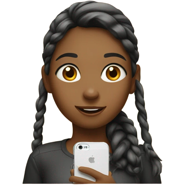 Girl on a phone emoji