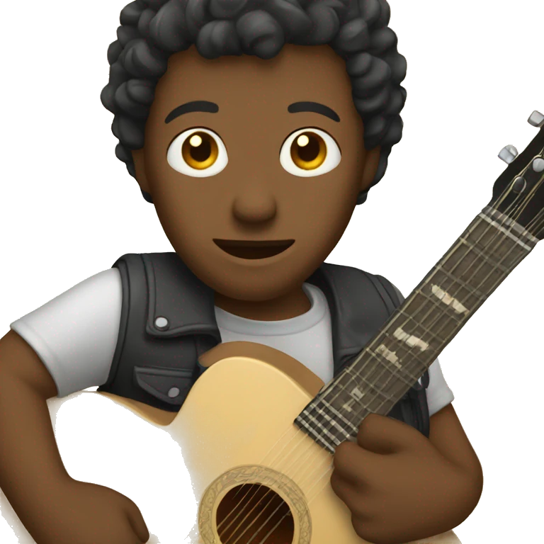 man with guitar emoji