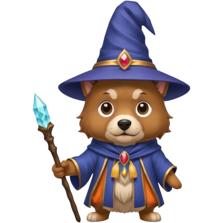 Dog wizard emoji