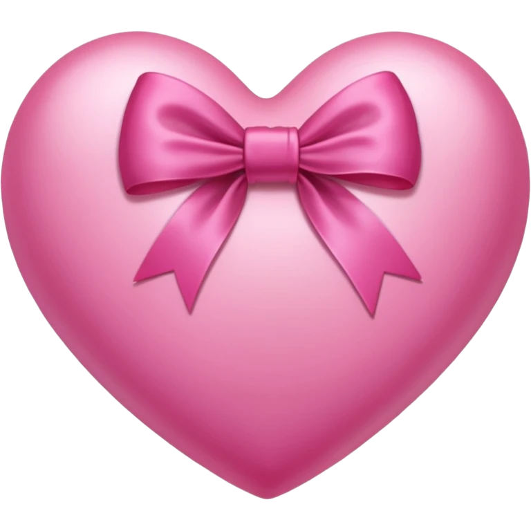 A pink heart with bow emoji