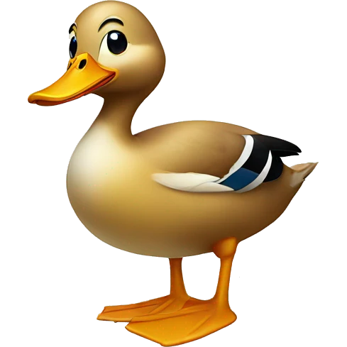 Duck being silly  emoji