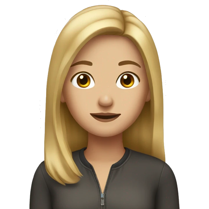 Brown blonde hair girl  emoji