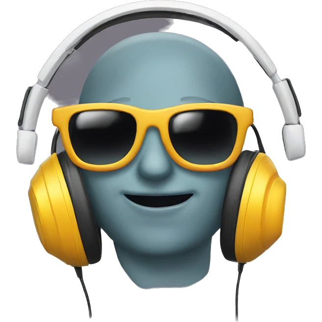 headphones, sunglas emoji