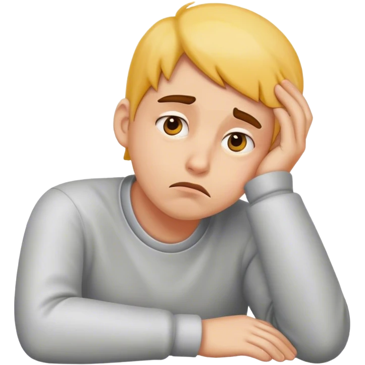 Don't want to work emoji