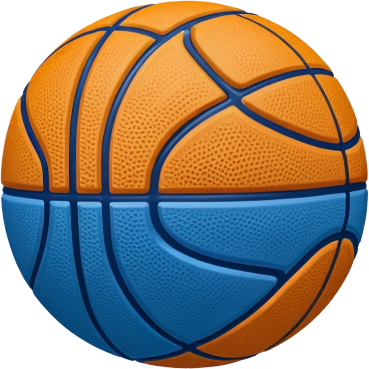 Blue basketball bal emoji
