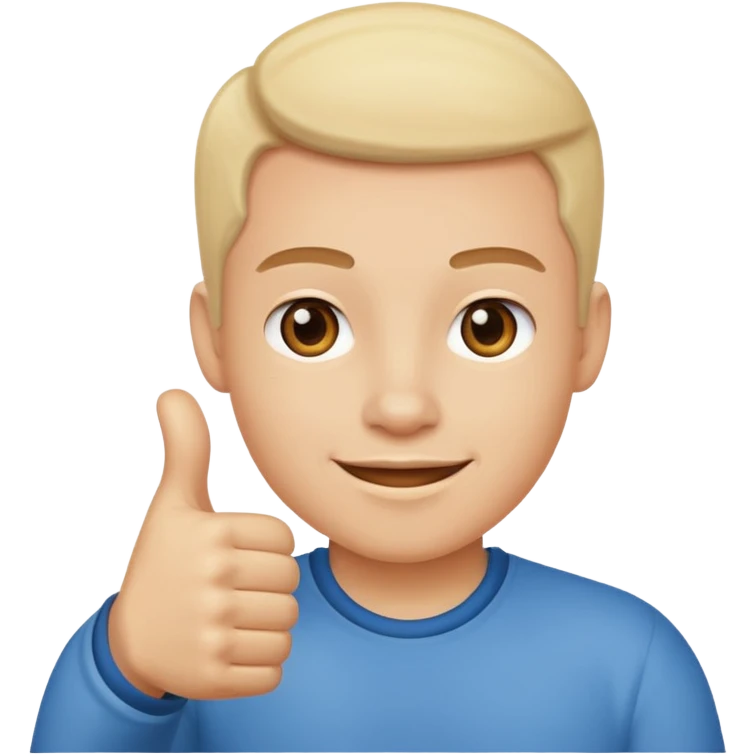 person with thumb up emoji