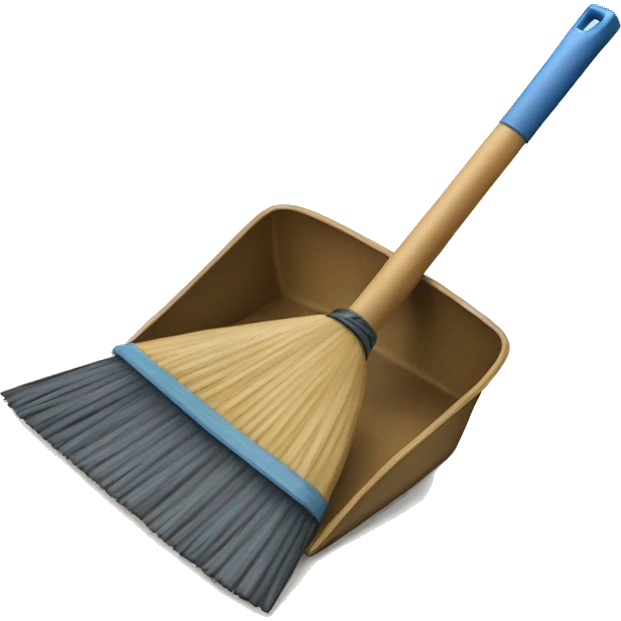 dustpan and broom emoji