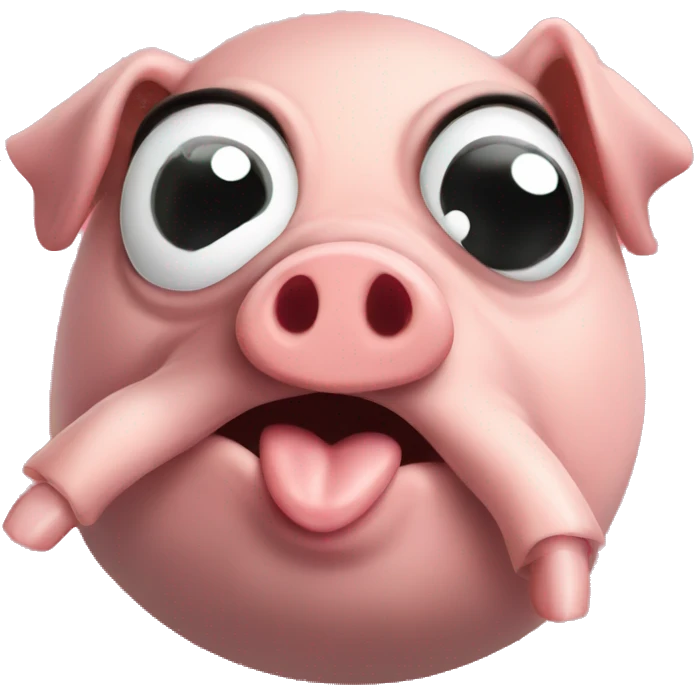 Pig kiss spider emoji