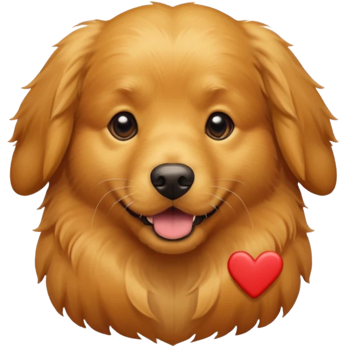 Dog check mark red emoji