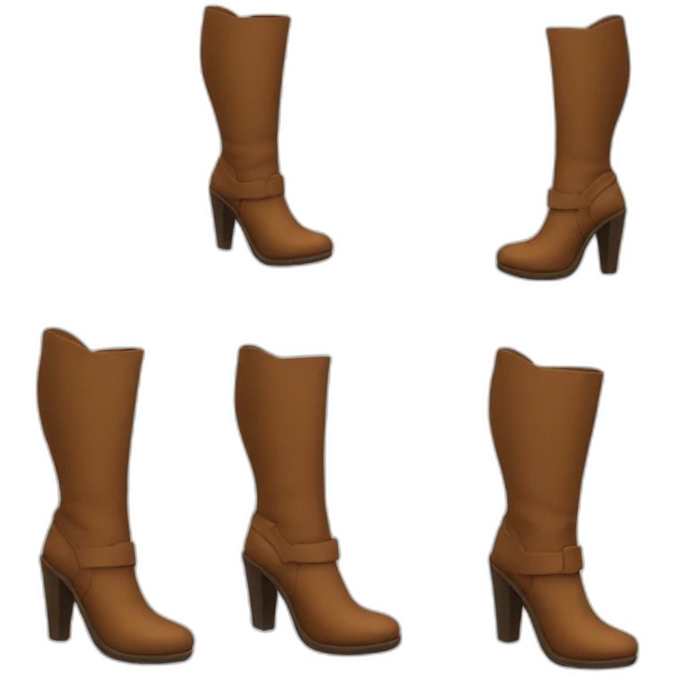Knee leather boots emoji