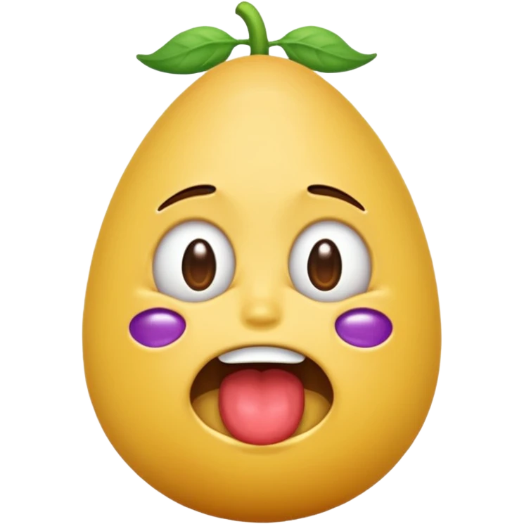 The crying 😭 emoji with the eggplanthh 🍆 emoji under its mouth emoji