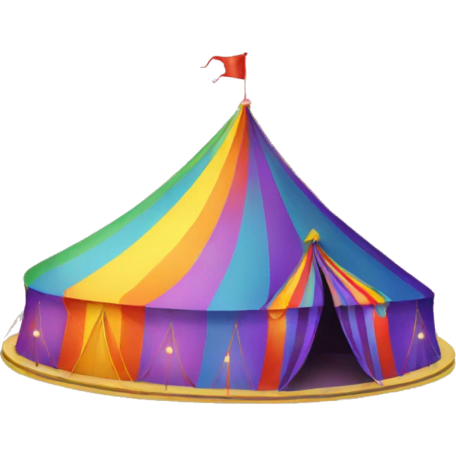 rainbow circus tent emoji