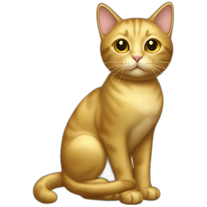 Cat gold emoji