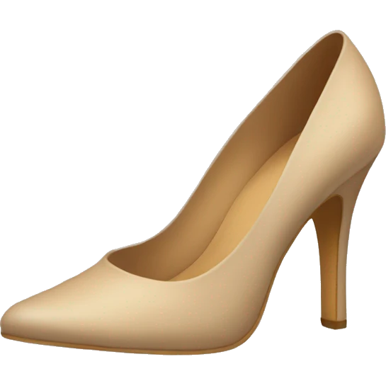 Beige asthetic high heel  emoji