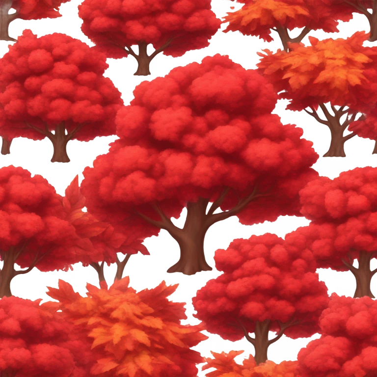 Red tree emoji