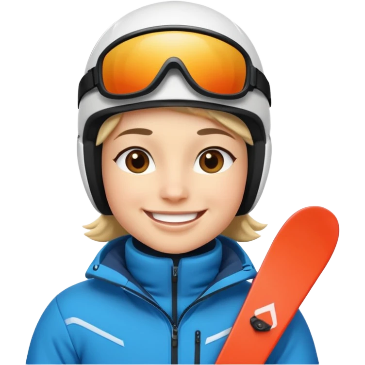 A person skiing emoji