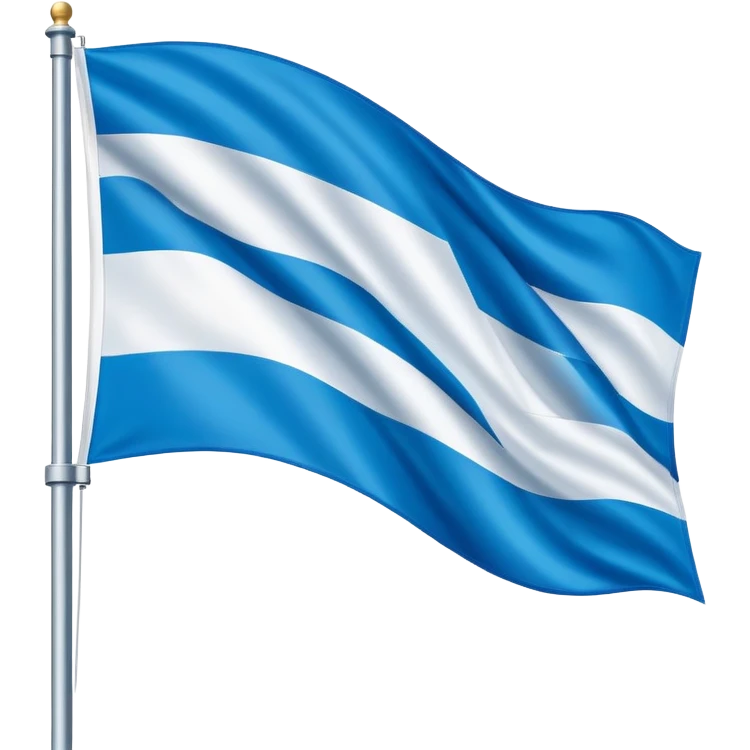Bavarian flag on a flagpole emoji