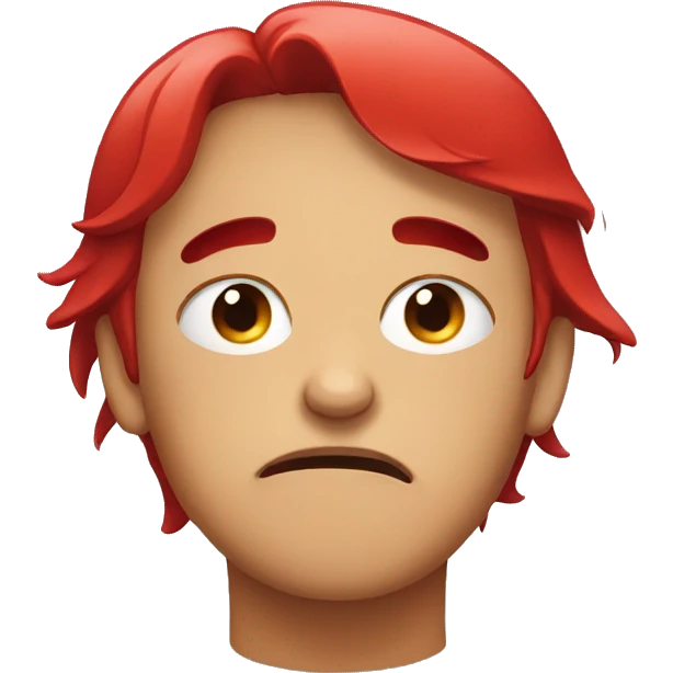 crying red emoji