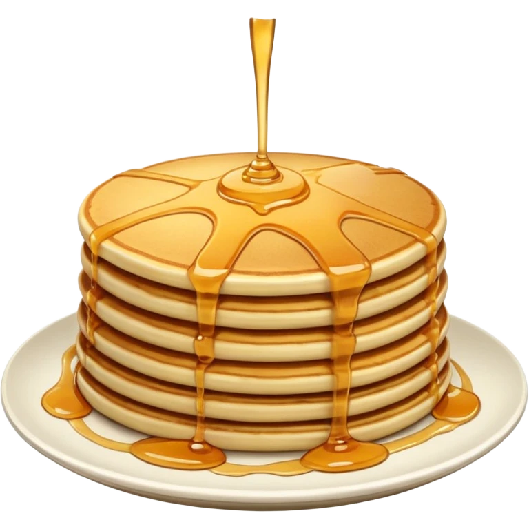 Pancakes with honey on top emoji