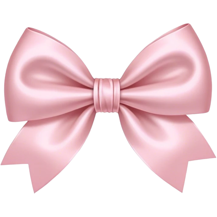 Pale Pink bow emoji