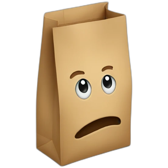 paper bag emoji