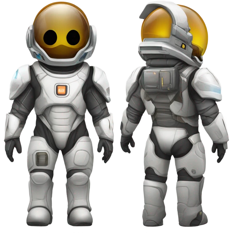 Isaac Clarke front and back emoji